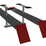 P2 mit Auffahrschienen und Radfreiheber